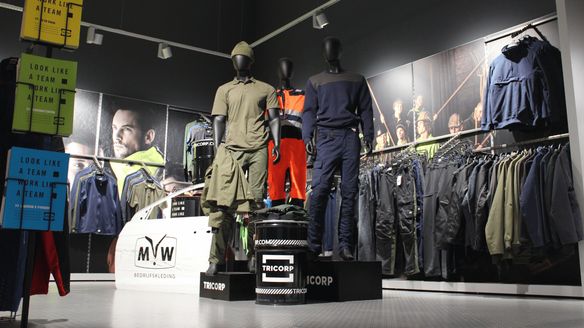 MW Bedrijfskleding Showroom Tricorp werkkleding