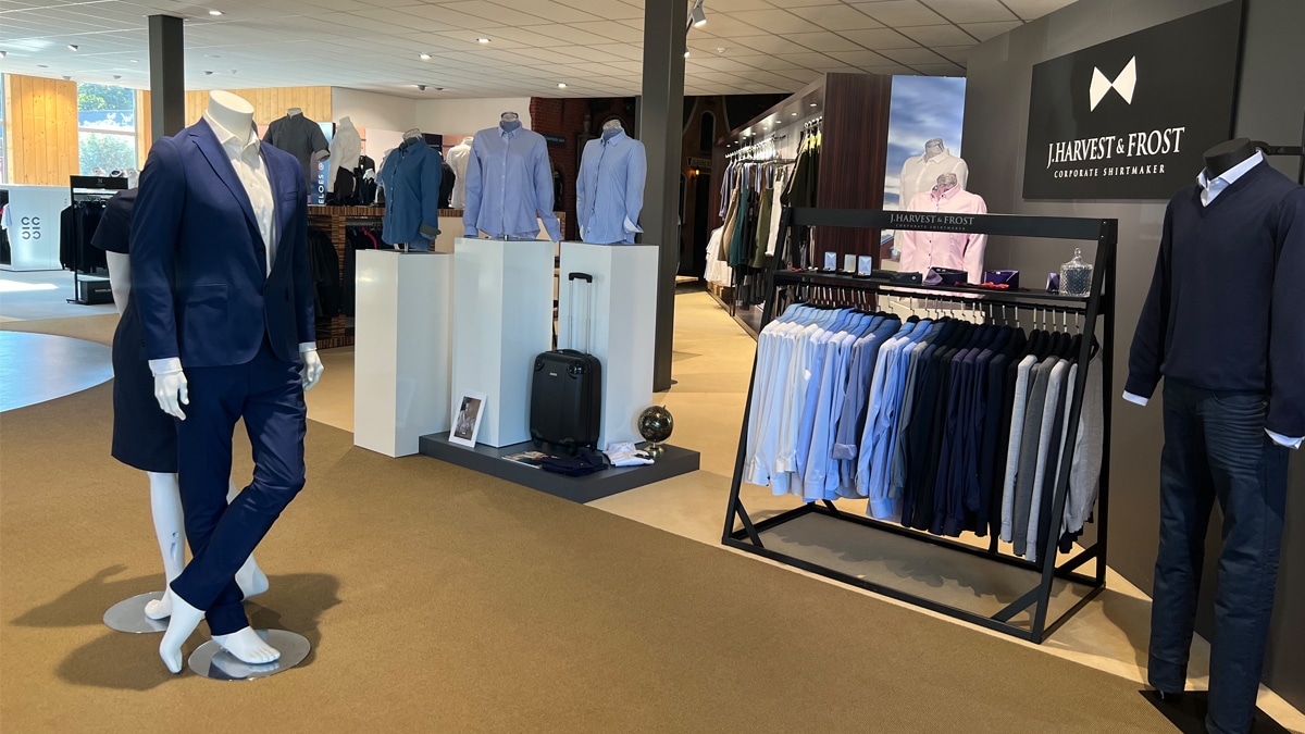 MW Bedrijfskleding J.Harvest & Frost showroom bedrijfskleding